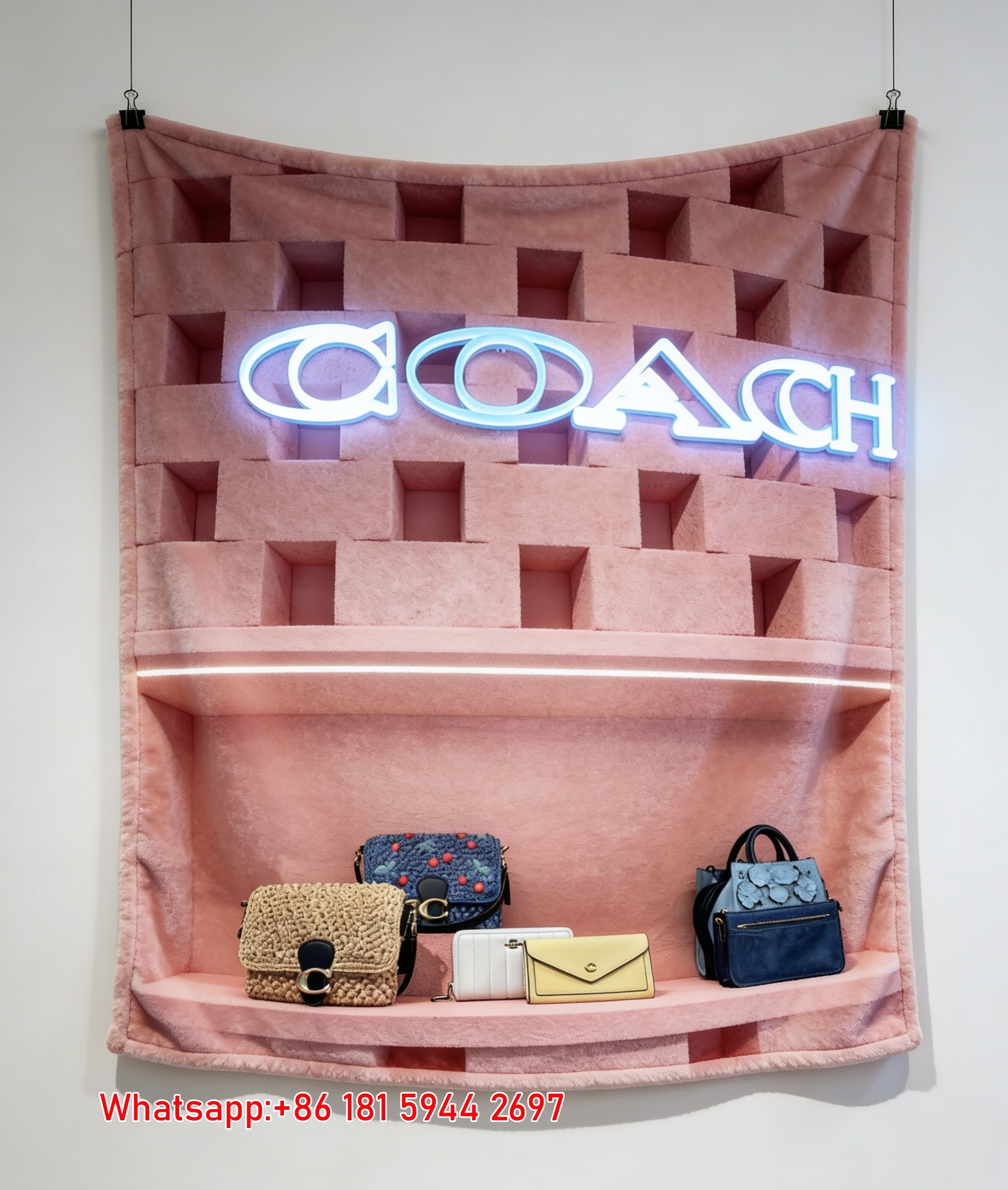 Coach Store Raffia Bag Collection Print Flannel Sofa Throw Blanket C274